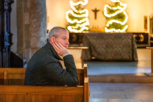 business owner in church